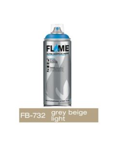 Flame Blue Low Pressure Acrylic Spray Paint 400 ML - Grey Beige Light