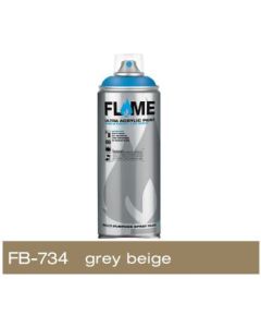 Flame Blue Low Pressure Acrylic Spray Paint 400 ML - Grey Beige