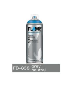 Flame Blue Low Pressure Acrylic Spray Paint 400 ML - Grey Neutral