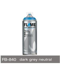 Flame Blue Low Pressure Acrylic Spray Paint 400 ML - Dark Grey Neutral