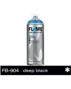 Flame Blue Low Pressure Acrylic Spray Paint 400 ML - Deep Black