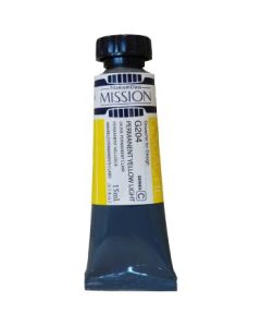 Mijello Mission Titanium Class Gouache for Design - Permanent Yellow Light (204) - 15 ML