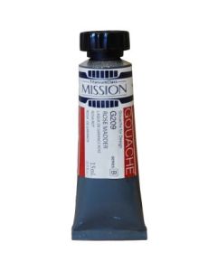 Mijello Mission Titanium Class Gouache for Design - Rose Madder (209) - 15 ML