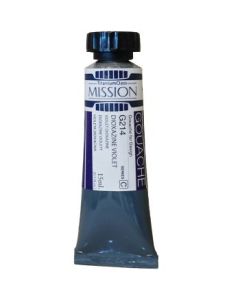 Mijello Mission Titanium Class Gouache for Design - Dioxazine Violet (214) - 15 ML