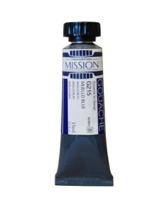 Mijello Mission Titanium Class Gouache for Design - Mijello Blue (215) - 15 ML