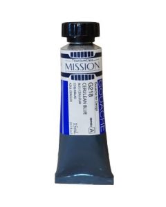 Mijello Mission Titanium Class Gouache for Design - Cerulean Blue (218) - 15 ML