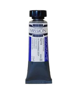 Mijello Mission Titanium Class Gouache for Design - Ultramarine Deep (219) - 15 ML