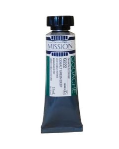 Mijello Mission Titanium Class Gouache for Design - Cobalt Green Deep (222) - 15 ML