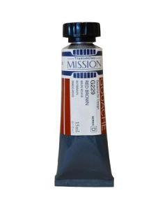 Mijello Mission Titanium Class Gouache for Design - Red Brown (229) - 15 ML