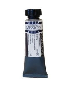 Mijello Mission Titanium Class Gouache for Design - Van Dyke Brown (232) - 15 ML