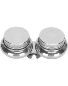 Stainless Steel Oil Dipper with Cap – Double