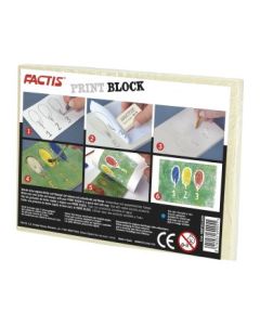 Factis Print Engraving / Carving Block - Beige - Medium (9 cm x 12 cm)