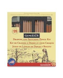 General's Drawing & Sketching Pencil Set - Art Set of 21 Pieces