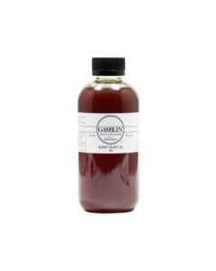 Gamblin Printmaking Ink Medium - Burnt Plate Oil #2 - Bottle of 8 fl oz / 236 ML