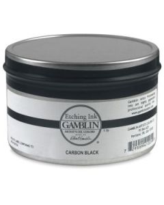 Gamblin Etching / Intaglio Ink - Carbon Black Jar of 1 LB / 453 ML