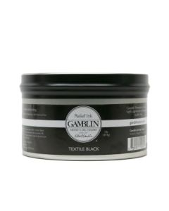 Gamblin Printmaking Relief Ink - Textile Black - Jar of 300 ML