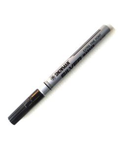 Snowman Oil Based Paint Marker - Silver - Extra Fine Tip