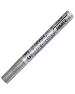 Snowman Oil Based Paint Marker - Metallic Silver - Medium Tip