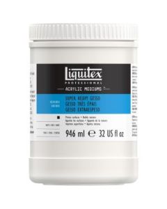 Liquitex Surface Preparation - Professional Acrylic Super Heavy Gesso White - Jar of 946 ML