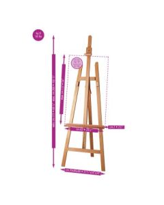 MABEF Beech Wood Big Lyre Easel - A Frame