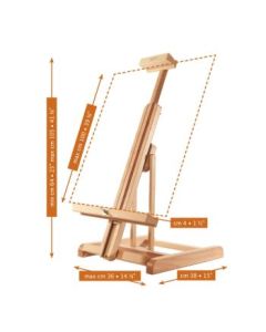 MABEF Beech Wood Oil / Watercolour Table Easel