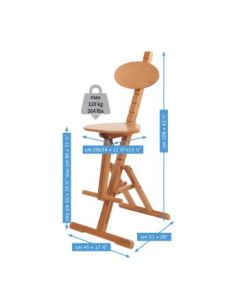 MABEF Adjustable Artist’s Stool