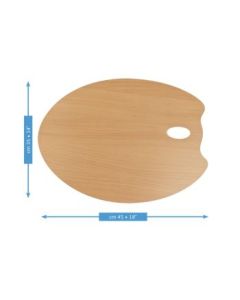 MABEF Oval Wooden Palette - 35 x 45 cm