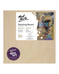 Mont Marte Premium Wooden Painting Board - 12 x 12" or 30.5 x 30.5 cm