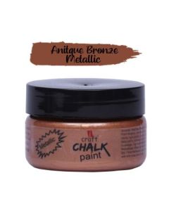 iCraft Metallic Chalk Paint Antique Bronze - Jar of 50 ML