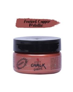 iCraft Metallic Chalk Paint Ancient Copper - Jar of 50 ML