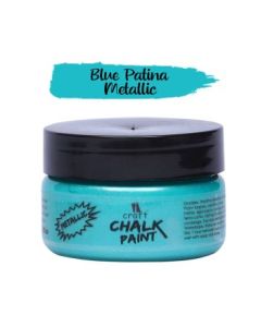 iCraft Metallic Chalk Paint Blue Patina - Jar of 50 ML