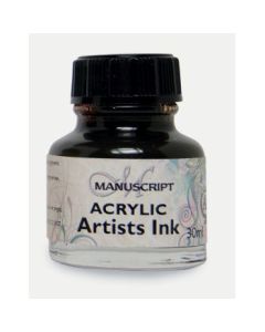 Manuscript Artists Acrylic Dip Pen Ink 30 ML - Sepia