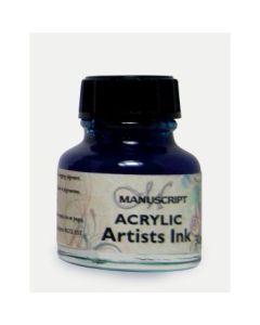 Manuscript Artists Acrylic Dip Pen Ink 30 ML - Ocean Blue