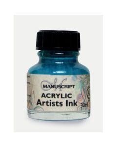 Manuscript Artists Acrylic Dip Pen Ink 30 ML - Turquoise