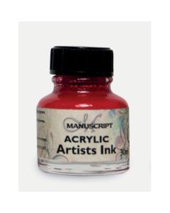 Manuscript Artists Acrylic Dip Pen Ink 30 ML - Process Magenta