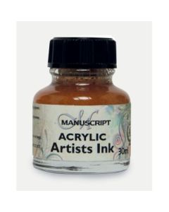 Manuscript Artists Acrylic Dip Pen Ink 30 ML - Metallic Gold