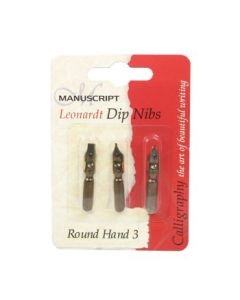 Manuscript - Leonardt Dip Nib Set - Round Hand 3