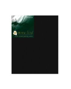 Monalisa Artists' Black Primed Cotton Canvas Board / Panel - Fine Grain - 360 GSM / 8 Oz - 20.3 x 25.4 cm OR 8" x 10"