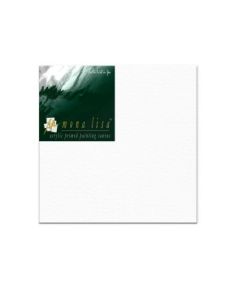 Monalisa Artists' White Primed Cotton Canvas Board / Panel - Fine Grain - 360 GSM / 8 Oz - 45.7 x 45.7 cm OR 18" x 18"