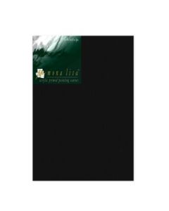 Monalisa Artists' Black Primed Cotton Canvas Board / Panel - Fine Grain - 360 GSM / 8 Oz - 30.4 x 40.6 cm OR 12" x 16"