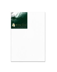 Monalisa Artists' White Primed Cotton Canvas Board / Panel - Fine Grain - 360 GSM / 8 Oz - 35.6 x 45.7 cm OR 14" x 18"