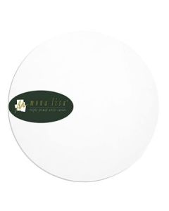 Monalisa Artists' White Primed Cotton Round Canvas Board / Panel - Fine Grain - 450 GSM / 10 Oz - 12" or 30.5 CM