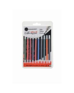 Manuscript - CalliCreative Switch Tip Refill Pack - Italic Tip - 10 Assorted Colour