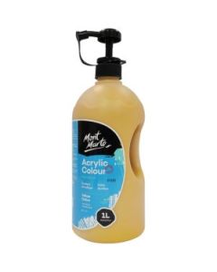 Mont Marte Signature Acrylic Paint - Can of 1000 ml (33.8 Oz) - Yellow Ochre