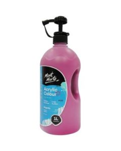 Mont Marte Signature Acrylic Paint - Can of 1000 ml (33.8 Oz) - Magenta