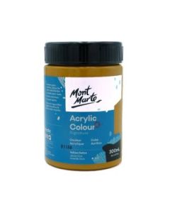 Mont Marte Signature Acrylic Paint - Jar of 300 ml (10.5 Oz) - Yellow Ochre