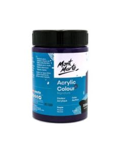 Mont Marte Signature Acrylic Paint - Jar of 300 ml (10.5 Oz) - Purple