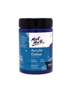 Mont Marte Signature Acrylic Paint - Jar of 300 ml (10.5 Oz) - Phthalo Blue