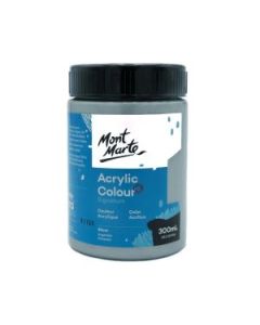 Mont Marte Signature Acrylic Paint - Jar of 300 ml (10.5 Oz) - Silver