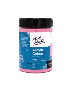 Mont Marte Signature Acrylic Paint - Jar of 300 ml (10.5 Oz) - Pink